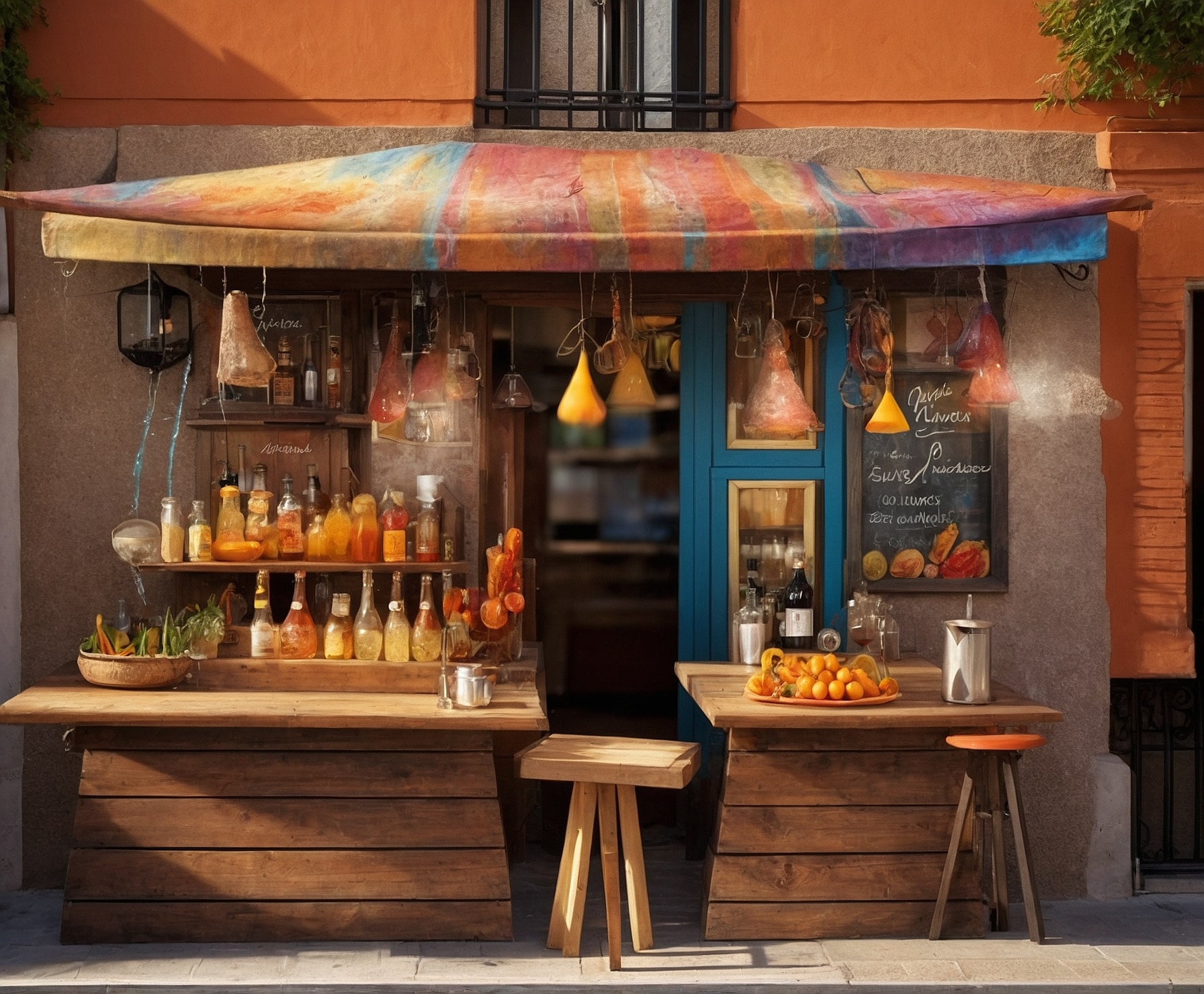 Instalación de aire acondicionado en bar de tapas.